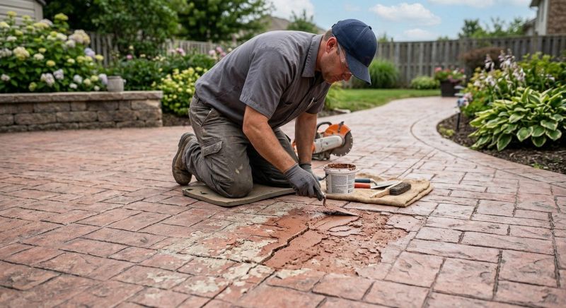 Decorative Concrete Repair in Greenville, SC